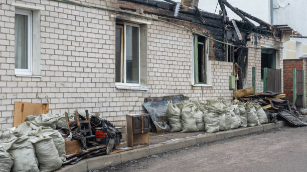 Professional Fire Damage Repair technician working in Warminster, PA